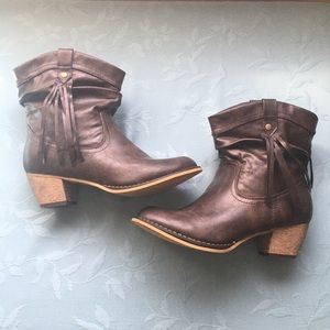 Western Style Ankle Boot W Sz 7